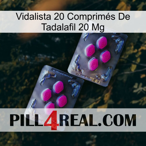 Vidalista 20 Comprimés De Tadalafil 20 Mg 01